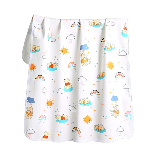 Baby urine Septum coton pur étanche et menstruation respirante lavable tante grande taille enfants pendant la nuit couches de bébé classe un ours nuage [à l'épreuve de fuite, disponible des deux côtés] 30 * 40cm