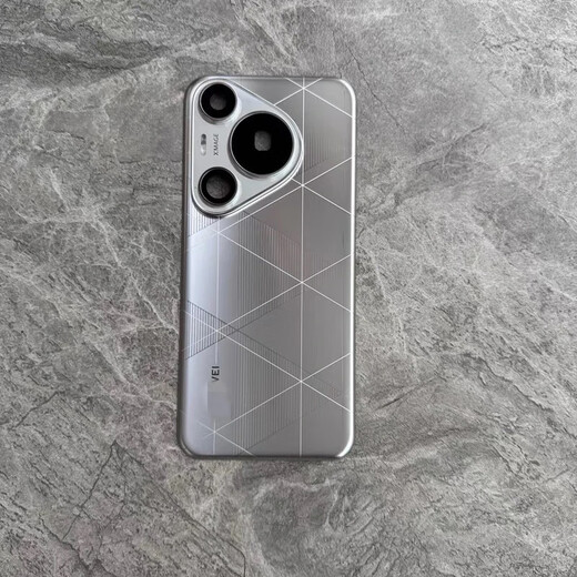 Suitable for Huawei pura70 back cover original disassembly glass p70pro+ battery back cover mobile phone protective case back panel Huawei p70pro+ light woven silver back cover original disassembly