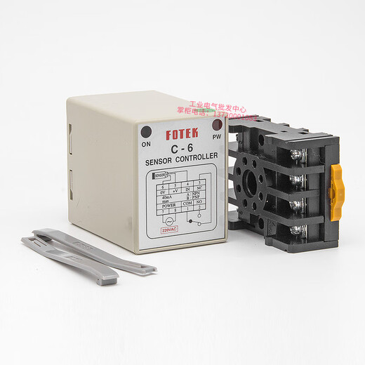 Yue Changsheng genuine Taiwan original FOTEK Yangming liquid level relay FR-1 controller C-6 AC220V one AC FR-1AC380V comes with base