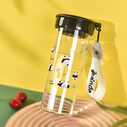 CUP FROSTED estudiante de la Copa de Agua de agua al por mayor Versión de plástico de hombres y mujeres coreanos de verano Celebry Cashual Cup Amarillo (3891) 360ml-460ml