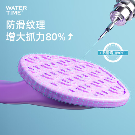 WATERTIME swimming nose clip earplugs for men and women silicone nose clip prevents water ingress, no sound insulation, prevents otitis media when bathing, comes with a rope to prevent loss, glacier white suit, buy it together, more cost-effective