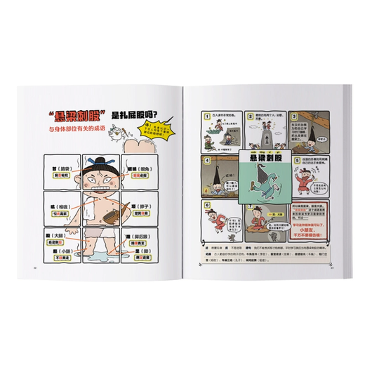 Idioms ask non-stop 4 hilarious idioms comic books comics idioms stories children's picture books two thousand humorous comics interpret 689 idioms stories traditional cultural knowledge elementary school students grade 23456 general picture book enlightenment books Jiangxi Education