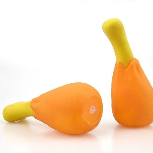 Dog sounding toy pet chicken leg toy sounding small and medium-sized dog bone chicken leg dog molar toy bite-resistant sounding chicken leg 2 pieces No Specifications