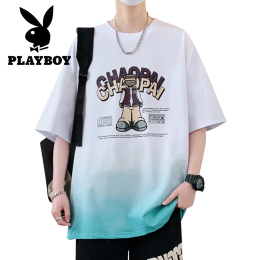 Playboy (Playboy) 13 élèves du lycée T-shirt à manches courtes d'été pour garçons de 12-15 ans Handsome Top 16 du corps à mi-manche en coton pur pour enfants 6169 BEIGE (T-shirt unique) Recommandation de l'assurance qualité M (75-98) Jin [Jin est égal à 0,5 kg]