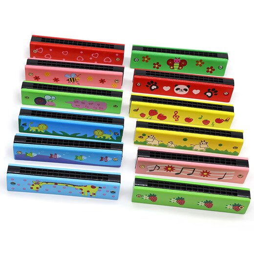 
Early education musical instrument prizes Kindergarten 16-hole small children's enlightenment music gift Harmonic [Ocean style] 2 pieces
