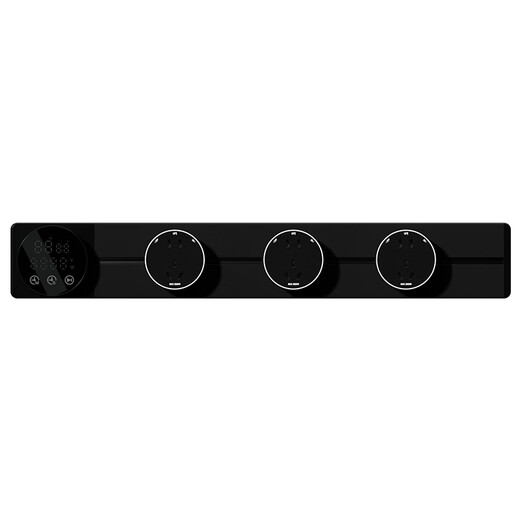 Internationaler Elektriker -Spur -Sockel Grau Timer Digital Display Leuchte mit beweglicher Spurstrecke erweiterter Seitenschrank -Folie 60 cm Smart Light Rail + 4 Apertures und fünf Löcher