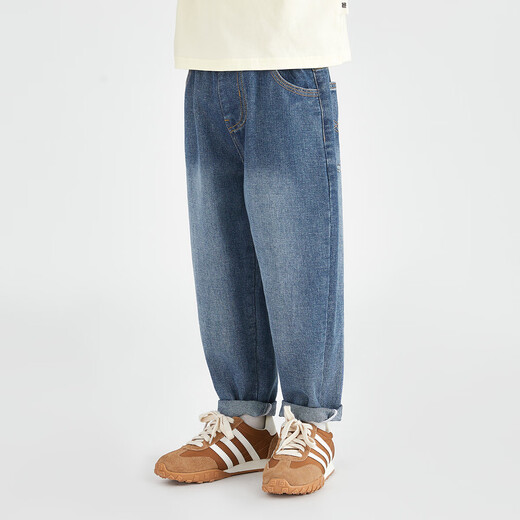 多多家男童牛仔裤2025春秋款童装百搭时尚休闲裤子儿童软糯水洗宽松长裤