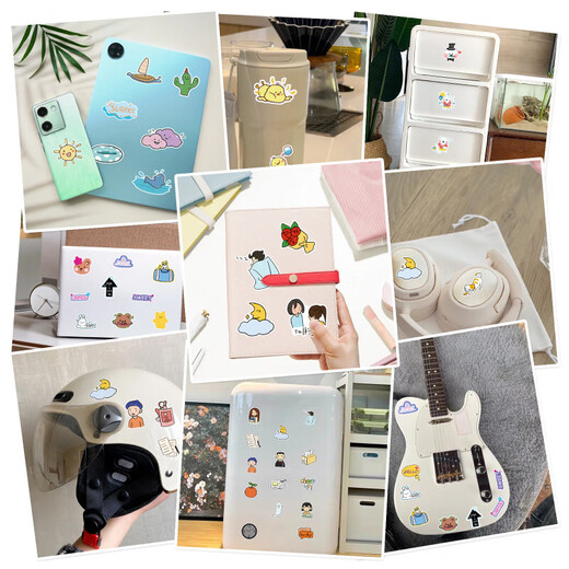 51 Chiikawa stickers cartoon cute Japanese cartoon peripheral gum mobile phone hand account water cup cross-border stickers wholesale Brand cultural and creative 51 Chiikawa-1319X