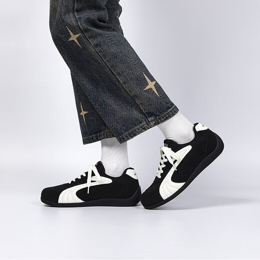 
Global black thick-soled German training shoes for men 2025 new summer men's shoes breathable lightweight heightened casual sports board shoes for men black 40