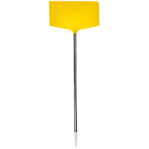 奔新农加厚大号白色立体组装插地牌农业花卉实验标示园艺标签标牌地插 连牌面总高度120厘米塑料杆