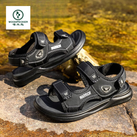 
Woodpecker Sandals Men's Summer 2025 New Sports Shoes Men's Drive Outdoor Casual Shoes Men's Shoes Beach Shoes 3888 Brown [Sandales Two Wear, Elastic Folding resistant] 41