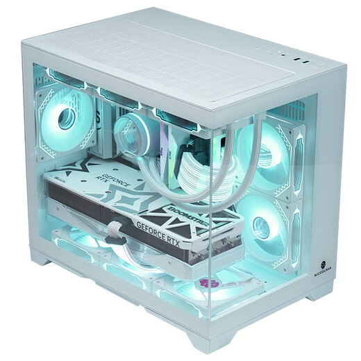 ASUS Tianxuan 5060Ti/5060 graphics card i514600KF/245KF assembled computer desktop complete machine DIY Hatsune Miku mod chassis game console white appearance sea view room i5 14600KF+ASUS Tianxuan 5060Ti configuration ten