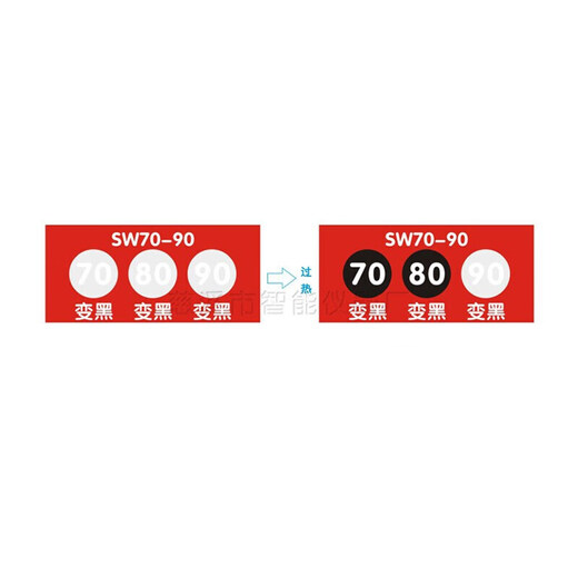 
Fengxi temperature measurement sticker-80 sticker temperature display sheet color change patch test strip temperature measurement thermal sensitive temperature color change paper temperature sensing label. SW100-12033 sheet/piece