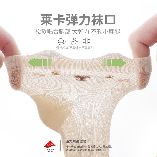 三双装婴儿中筒袜精梳棉网眼透气宝宝袜子 卡通无骨婴幼儿袜子A类 A9734 3双 0-6月 XS0-6个月