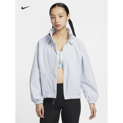 NIKE耐克官方SWIFT STORM-FIT女子防风防泼水跑步夹克 085足球灰 S