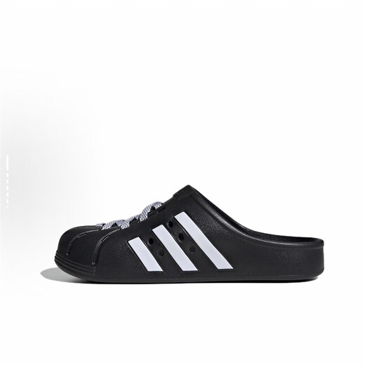 Adidas (adidas) men and women's slippers 25 spring and summer comfortable and versatile casual sports EVA bag head anti-slip wear-resistant breathable JH9848 JH9848/black and white 46