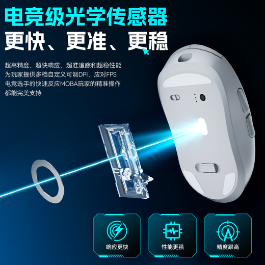 索盈优选商品【TP榜第一名】鼠标无线有蓝牙游戏电竞专用人体工学静音办*及时发货 绅士黑轻量化设计丨电竞芯片丨超*及时发货