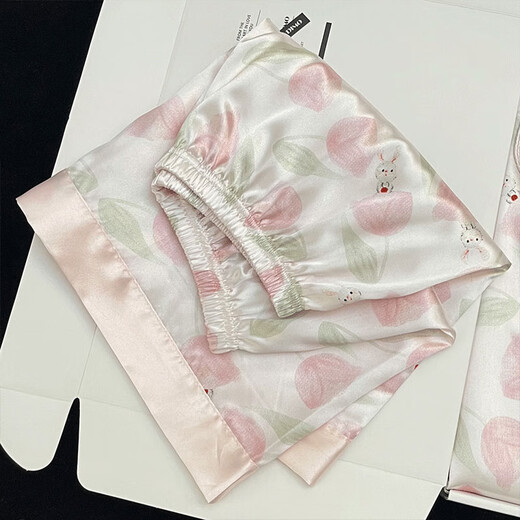 Yalu Bingsi pajamas for women in summer thin short sleeves 2025 new romantic flowers can be worn outside in summer high-end home clothing FS_9214# cardigan double short lace pocket XL