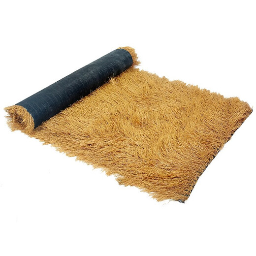 Simulated thatched roof straw pavilion outdoor plastic straw shed eaves scenic B&B courtyard carpet decoration flame retardant waterproof insulation export grade straw yellow 4 meters wide * 5 meters long manual cutting