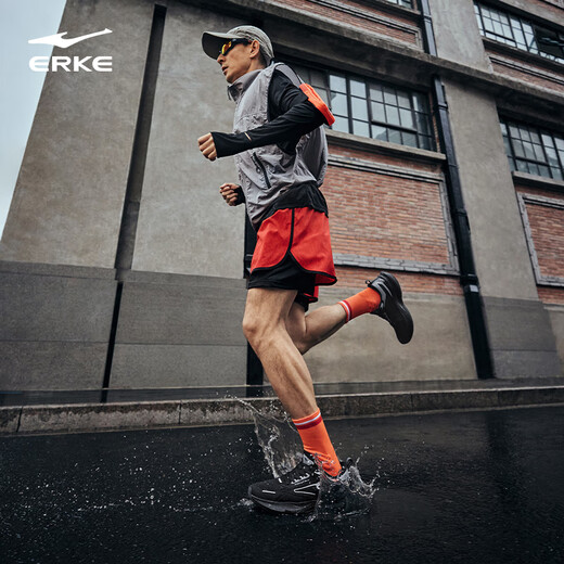Hongxing Erke sports shoes running shoes men's shoes water-repellent technology jogging shoes shuttle 4 non-slip wear-resistant running shoes 51125303050