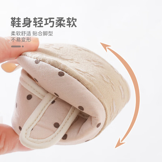 Baby Steps Shoes Spring and Summer New Velcro Soft Sole Anti-Slip Floor Shoes and Socks Candy Color Newborn Shoes and Socks Class A Coffee Points 1 Pair 13 Shoes 13 cm long (12-18 months)