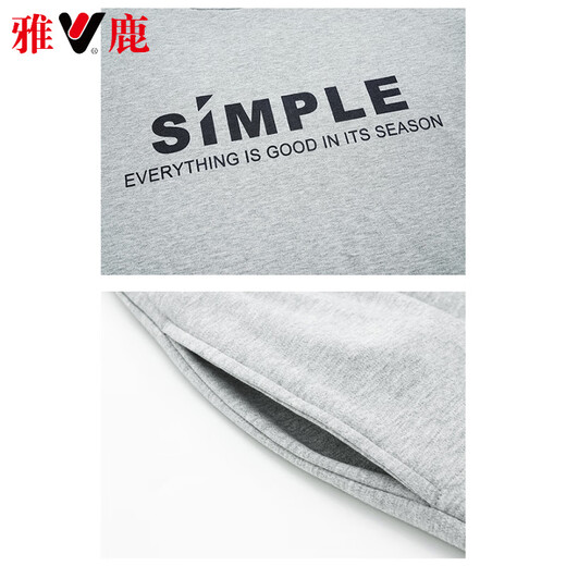 Pajamas para hombres de alta gama Yalu Nuevos pantalones cortos de algodón puro de algodón delgado Summer informal de dos piezas Ropa para el hogar Gran tamaño 9928 L [100-120Jin [Jin equivale a 0.5 kg]]