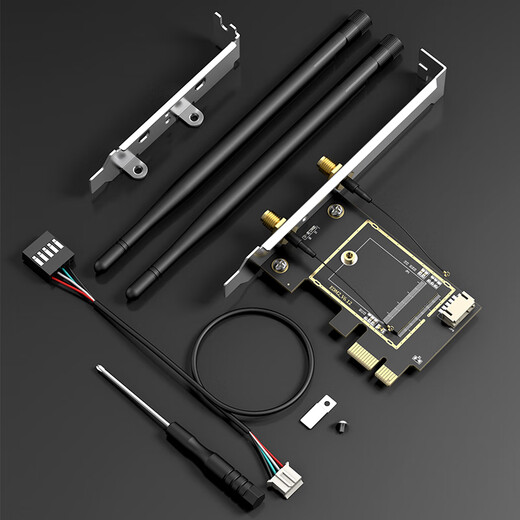 EDUP NGFF M.2 to PCI-E desktop adapter board/card wireless network card Intel 9260 AX200 bare board with AC antenna EP-9625