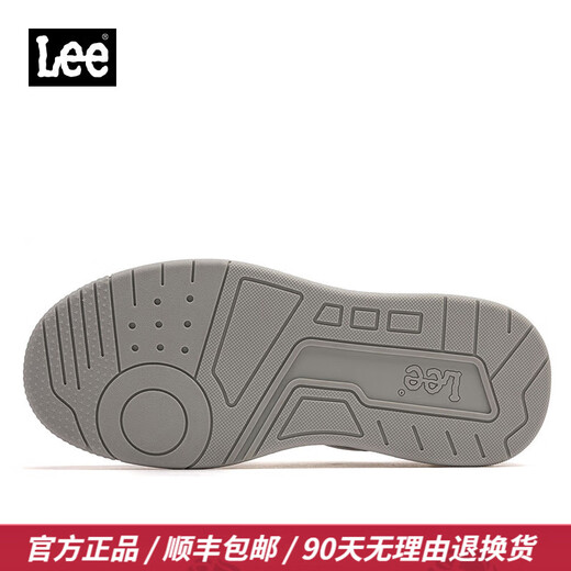 Lee男鞋设计感增高休闲鞋男士时尚经典板鞋厚底运动鞋百搭鞋子男潮鞋 白色 L243UB687 43 【偏大/请拍小一码】