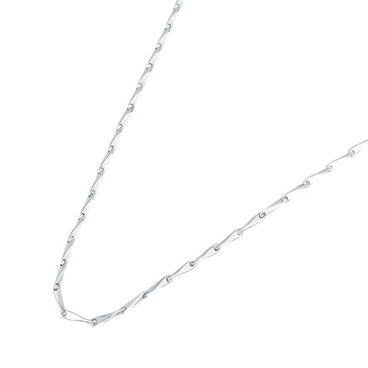 China Gold (CHINA GOLD) PT950M buckle melon seed platinum necklace plain chain as a birthday gift for girlfriend and wife M buckle melon seed chain (approximately 4.8g)