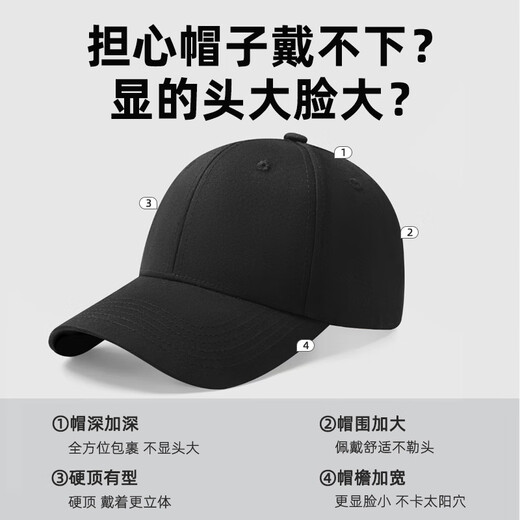 Pull-back hats for men, baseball caps, fashionable, casual and versatile sun hats, peaked hats for women, trendy sun protection hats