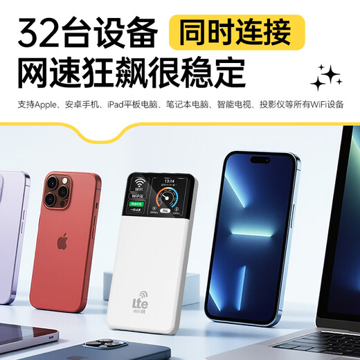 Deqian free data portable wifi 2025 model 1W mAh 5Ghz dual-band power bank in one wireless wi-fi6 mobile network unlimited data car Internet router full network emperor version 10000 mAh - free 3000G