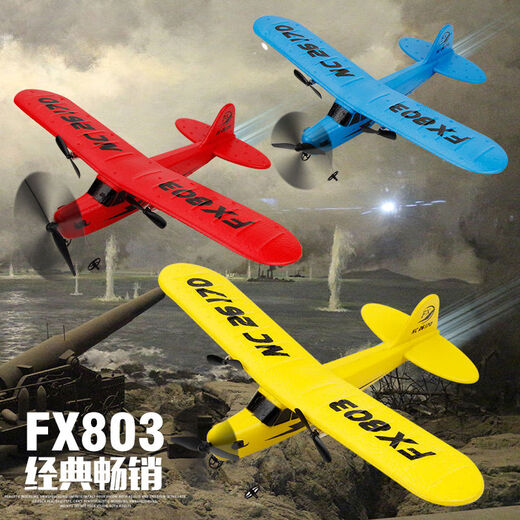 Control remoto aeronave deslizante Gran modelo de ala fija resistente a la caída Helicóptero Mango de juguete para niños Combate de juguete 803 Rojo Tamaño de espuma principal de 33x26x8 cm Equipado con 2 cuchillas eléctricas 1 Trípode 1