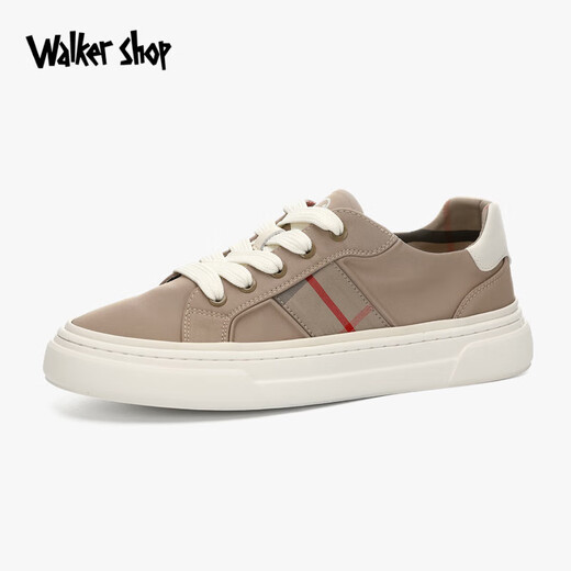 Walker Shop Brand Casual Schuhe Herren neue Marke Leinwandschuhe Herrenschuhe Sommer atmungsaktiven vielseitigen Flachschuhen Herren -Aprikosenfarbe 41