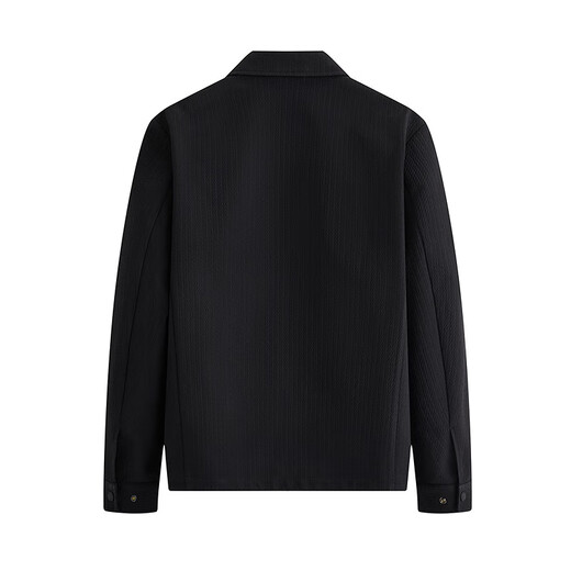 Septwolves Jacket Men's Autumn Lapel Textured Jacquard Fashion Casual Water-Repellent Warm, Soft and Comfortable Men's Clothing