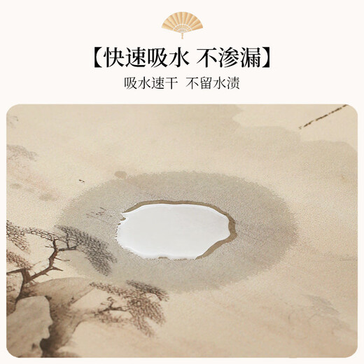 茗芮居浴室门前脚垫卫生间地垫新中式入户门硅藻泥地垫浴室地垫厕所门口 浴芳兰12596 70*100cm吸水耐脏速干]