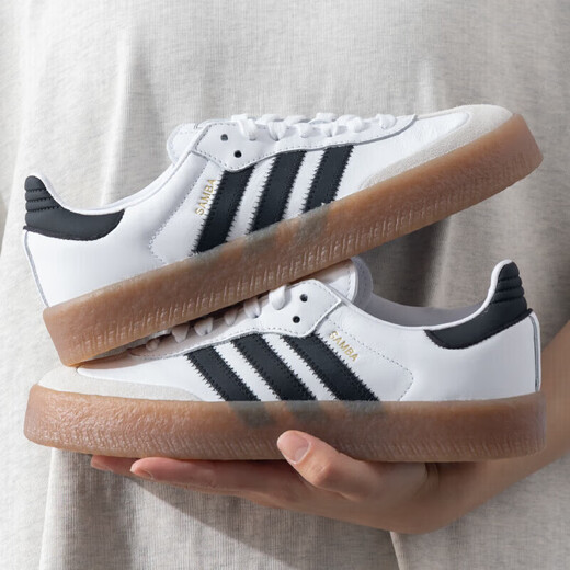 阿迪达斯（adidas）官方舰店三叶草女鞋 夏夏新款运动复古德训轻便T头鞋板鞋休闲鞋 JI1349 36