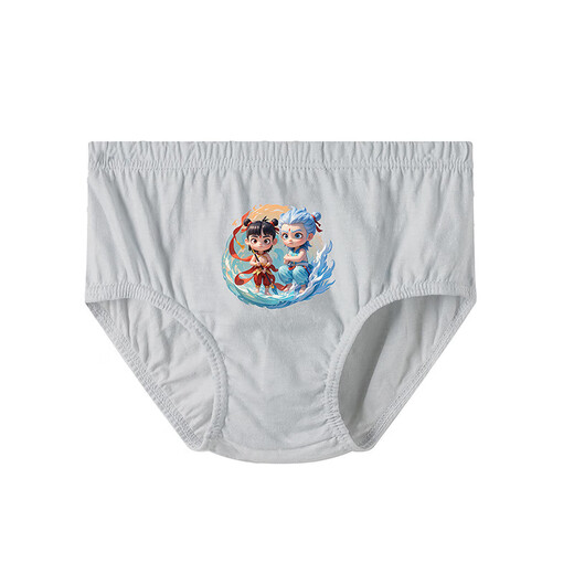 Nezha Superman Boys' Briefs Children's Class A Pure Cotton Pants Breathable Antibacterial Printed Children's Underwear for Medium and Large Children 414# Nezha 5 Pack 76 75 Code