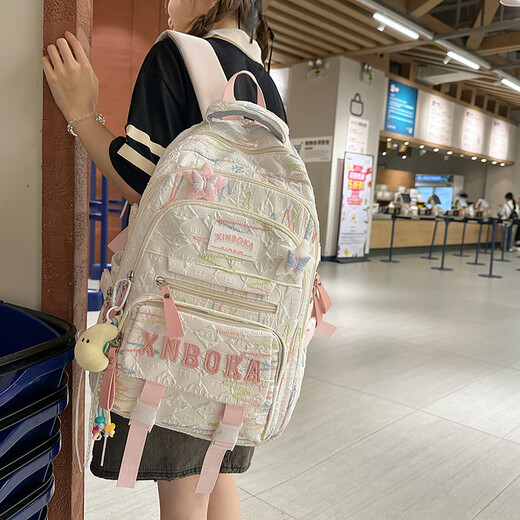 SkingCond German Quality Schoolbags pour les élèves du primaire de la 3e à la 6e année, grande capacité, légers et élèves du lycée de grande valeur, sacs à dos des élèves du secondaire, grande taille de Large (Give Moon Pendant)