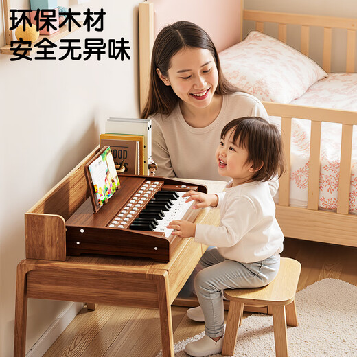 迪漫奇儿童钢琴玩具木质可弹奏迷你电子琴初学入门乐器男孩女孩生日礼物