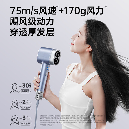 Tongshi high-speed hair dryer double-barrel household plasma hair care quick-drying strong wind does not damage the hair dryer birthday gift for girlfriend and wife practical national subsidies