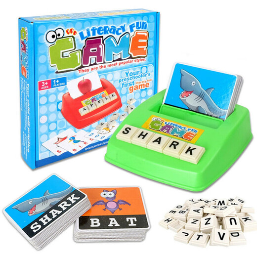 
Children's English English Spelling Words and Letters Machine Card Early Education Enlightenment Learning Table Game Toy String Lowercase 26 letters + 30 card carton pack