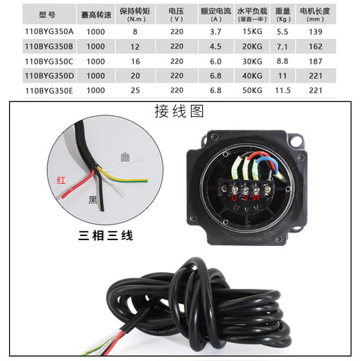 Yue Changsheng Pufide 110 stepper motor driver set 20N 110BYG350D high torque 220 110 stepper 20N + driver 3ND2283