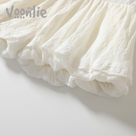 Шорты Fanli Girls Summer 2025 Новые детские повседневные брюки Baby Bloomers Тонкий стиль цветочные брюки лето белые 120 см