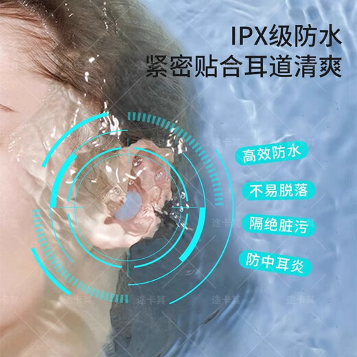 Shouli Tapones para los oídos para nadar, algo bueno para prevenir la otitis media, impermeables, de silicona profesional, no insonorizados, especiales para bañarse, lavarse el cabello y evitar la entrada de agua, azul muy transparente, 3 pares de 6 piezas, especiales para nadar e impermeables