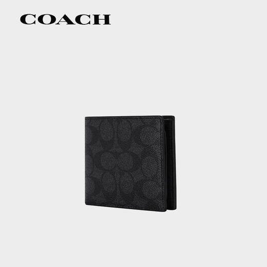 COACH蔻驰男士短款钱包钱夹CW380 CQBK七夕礼物送男友