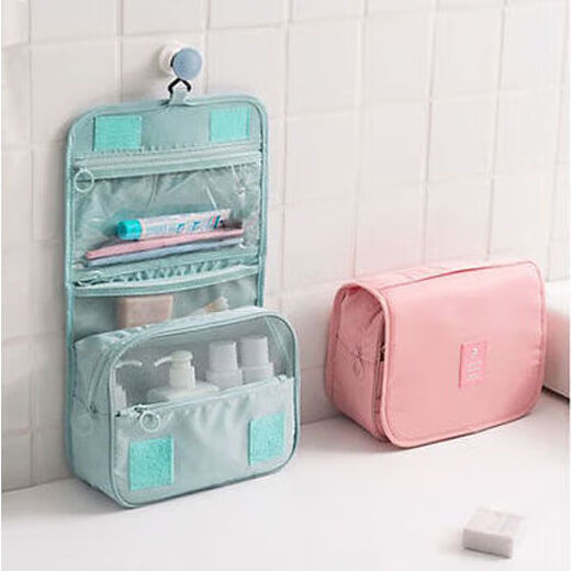 Zimir travel hook toiletry bag waterproof large capacity dry and wet separation storage bag portable business trip dormitory cosmetic bag off-white multi-layer storage