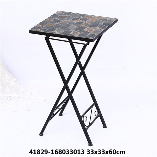Collection of the Orphan Products of the Cat - American antique iron wood flower rack folding shelf flower pot storage shelf flower table green 42805-12804