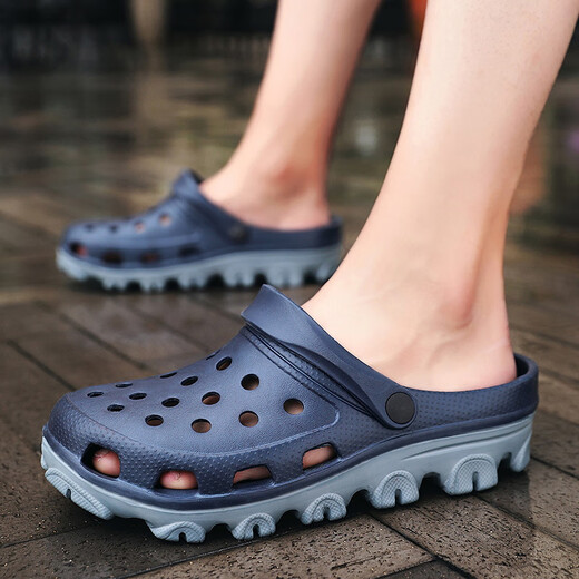 Xuanyuan large size hole shoes 47-49 men's special sandals summer breathable non-slip dual-purpose slippers plus fat plus larger sandals S9859 white 39