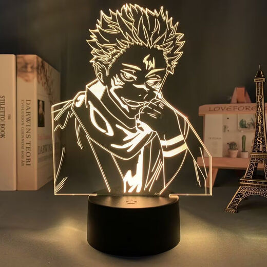 
Other homes go back to Wujou 3D night light figure animation peripheral desktop ornaments dormitory to send students' day gift ideas 9227 Wujou-6 16 color remote control charging model [gift box]