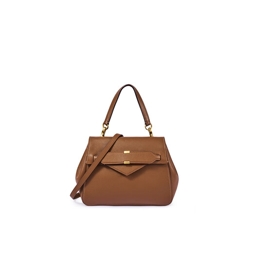 Dissona 2025 Autumn and Winter New Letter Series Sobre Bag Soft Wide Camisequero de un solo hombro Crossbody Bag Small-Dark (Precio de la etiqueta: 2598)
